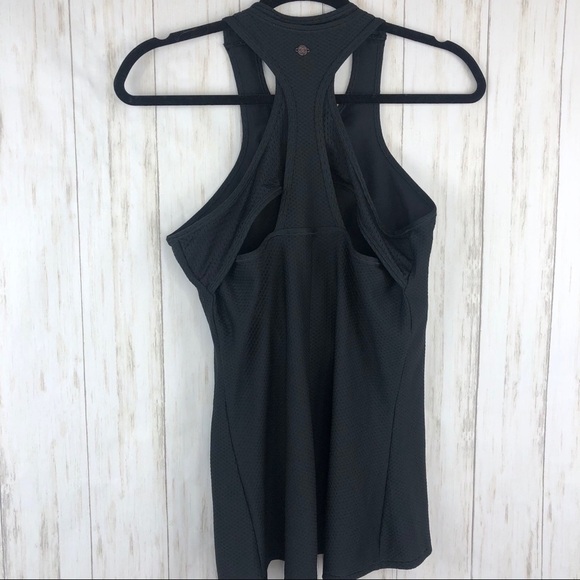 Calia black textured racer back tank - Picture 1 of 8